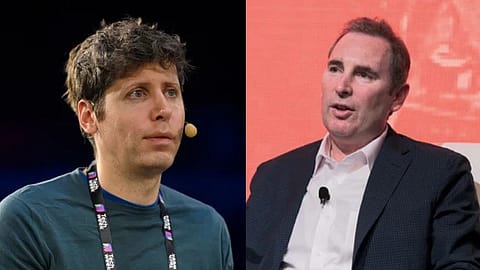 OpenAI Co-founder Sam Altman and Amazon CEO Andy Jassy