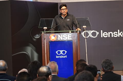 Peyush Bansal-led Lenskart shares got listed at ₹395 apiece on the NSE, down 1.75% from the issue price of ₹402