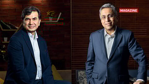 Anish Shah (right), MD & CEO, Mahindra Group; Rajesh Jejurikar, ED & CEO, Auto and farm sectors, M&M