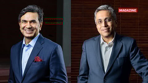 Anish Shah (right), Group CEO & MD, Mahindra Group; Rajesh Jejurikar, ED & CEO, Auto and Farm sectors, M&M