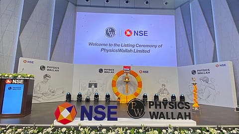 PhysicsWallah shares got listed on the BSE and the NSE today 