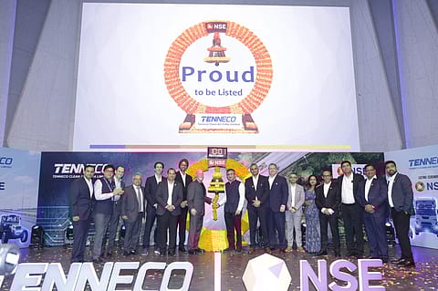 Tenneco Clean Air India got listed on the BSE and NSE today