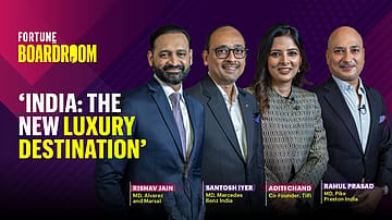 Watch | Fortune India Boardroom | India: The New Luxury Destination
