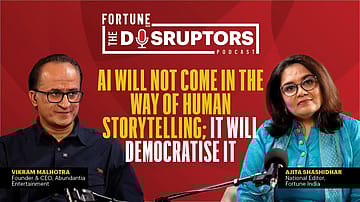 Fortune India: The Disruptors | AI + Storytelling: Vikram Malhotra Breaks It Down