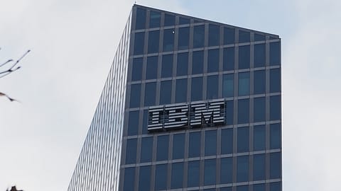 IBM shares ended 13.15% lower at $223.35 on February 23
