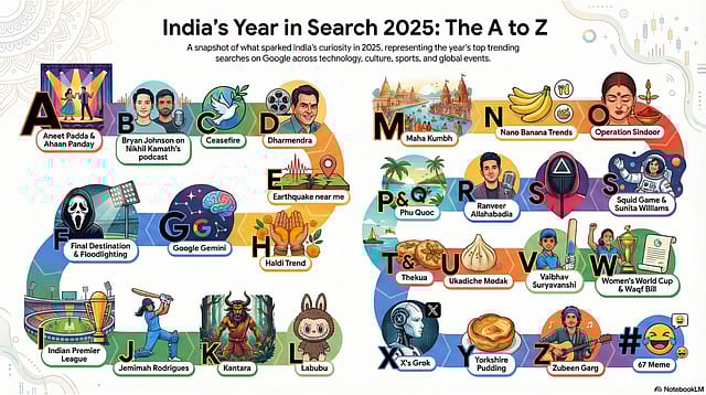 Checked your Spotify Wrapped? Now take a peek at what India has been Googling all year