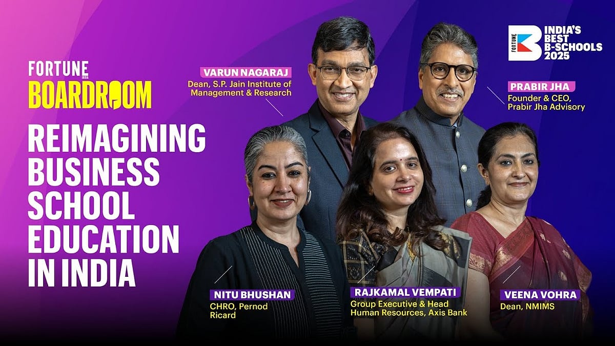 Reimagining Business School Education in India | Fortune India Boardroom