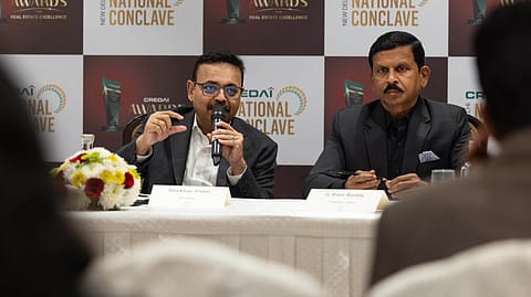 L-R: CREDAI National President Shekhar Patel; G. Ram Reddy, President-Elect, CREDAI