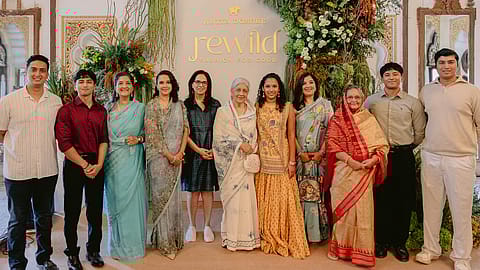 Indian fashion designer Anita Dongre joined hands with Radhikaraje Gaekwad of the Baroda royal family to present the second edition of Rewild