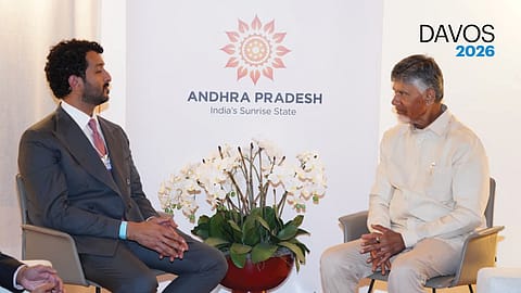 Andhra Pradesh Chief Minister N. Chandrababu Naidu held talks with UAE Minister of Economy Abdullah bin Touq Al Marri on Tuesday.