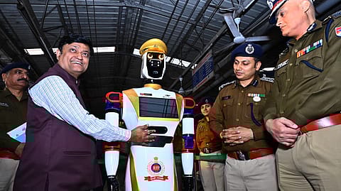 ASC Arjun—the humanoid robot at Vizag railway station