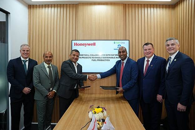 Honeywell collaborates with SAF One and Tata Projects to enable sustainable aviation fuel production Honeywell collaborates with SAF One and Tata Projects to enable sustainable aviation fuel production