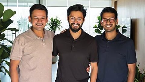 Peak XV Partners Ashish Agrawal (left), Tejeshwi Sharma, and Ishaan Mittal (right).