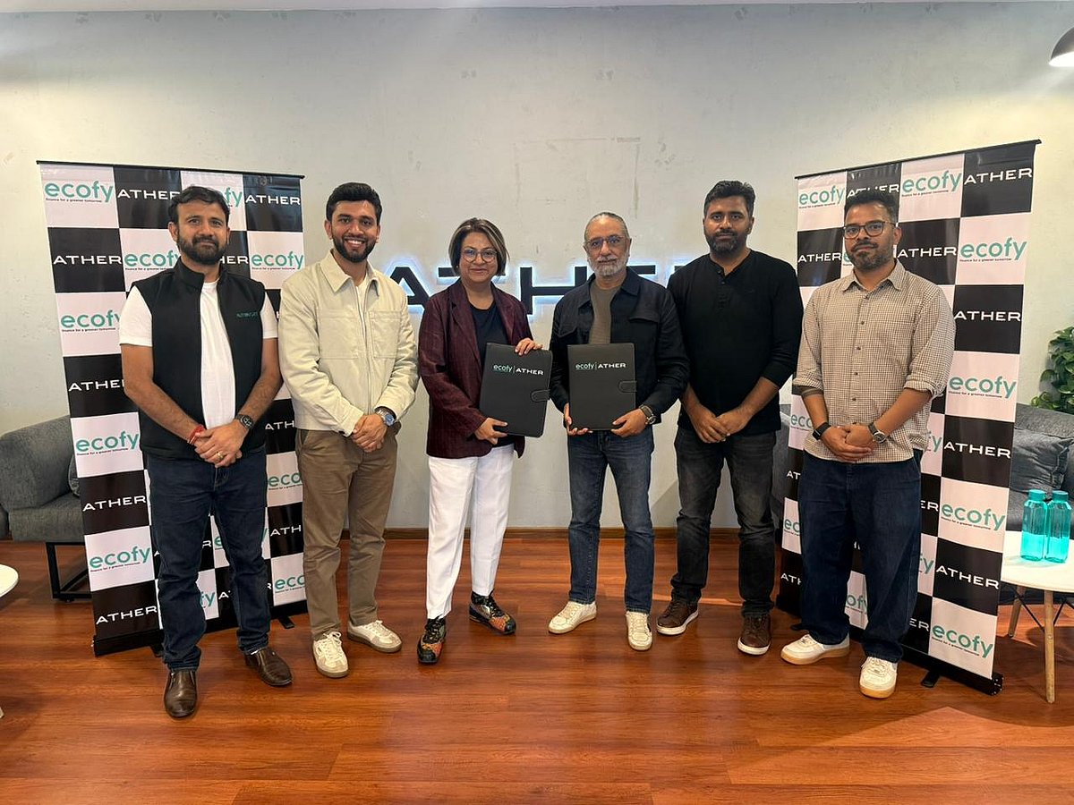 Ecofy ties up with Ather Energy, commits ₹100 crore to scale green ...