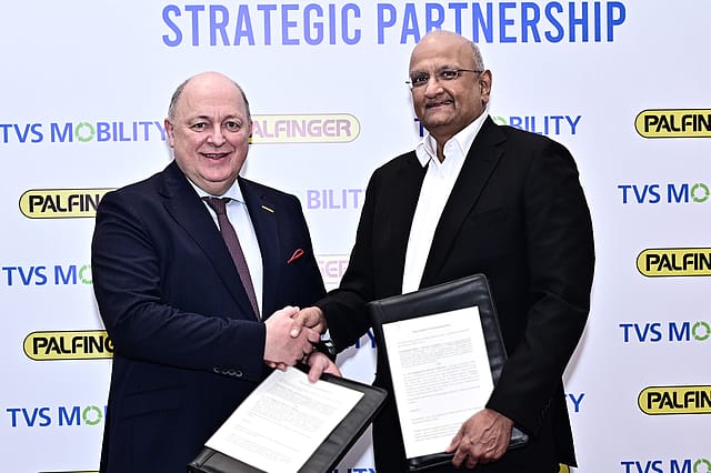 TVS Mobility signs MoU with Palfinger; ₹350-crore Pune plant planned by 2027 TVS Mobility signs MoU with Palfinger; ₹350-crore Pune plant planned by 2027