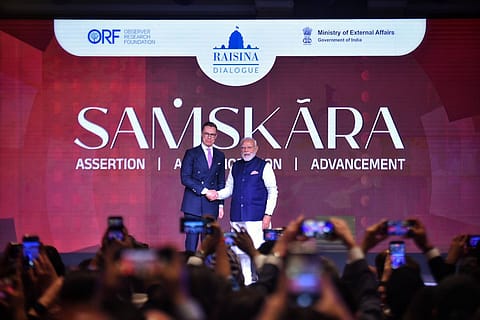 Prime Minister Narendra Modi and Finland President Alexander Stubb