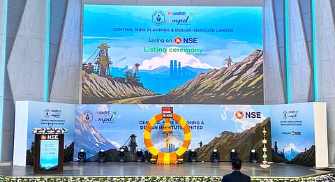Central Mine Planning & Design Institute (CMPDI), the consultancy arm of Coal India, got listed on the BSE and NSE today