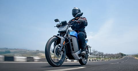The Roadster 9.1 kWh, Ola Electric's highest-performance electric motorcycle offering a range of up to 500 km