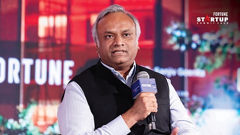 Karnataka Minister for Electronics, IT/BT, Rural Development and Panchayat Raj, Priyank Kharge, at the Fortune India Startup Summit 2026.