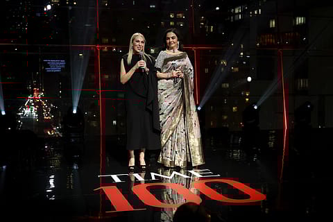 (From left) Jessica Sibley, CEO, TIME and Nita Ambani, founder & chairperson, Reliance Foundation
