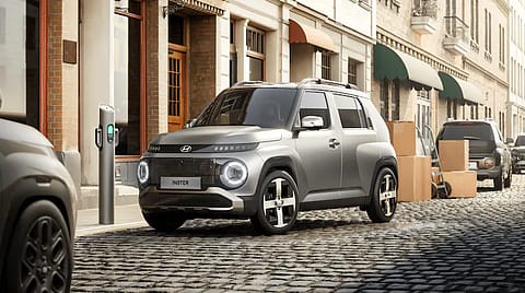 The Hyundai Inster, an A-segment electric SUV, which could be launched in India in the next 6-12 months