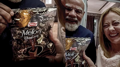 Italian PM Giorgia Meloni revealed that PM Narendra Modi gifted her a packet of Melody candies during his visit to Italy