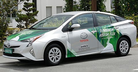 Toyota had revealed its flex-fuel car earlier
