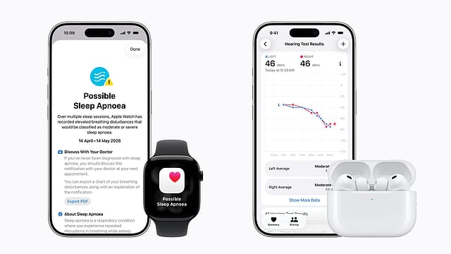 Apple Watch and AirPods get sleep apnoea and hearing loss detection in India Apple Watch and AirPods get sleep apnoea and hearing loss detection in India