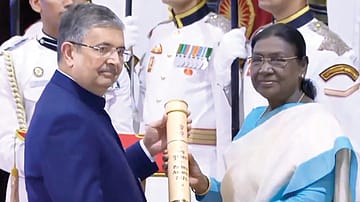 Padma Awards 2026: President Murmu confers Padma Vibhushan on Dharmendra posthumously, Uday Kotak gets Padma Bhushan