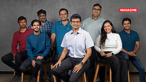 Kavikrut, CEO, T-Hub with startup founders.