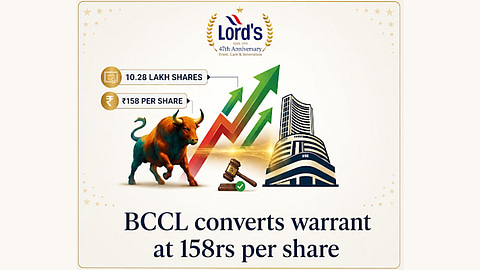 Lord's Mark Industries Ltd Confirms Share Conversion Entitlement of 10.28 Lakh Shares at ₹158 Per Share