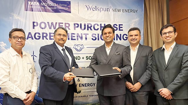 Tata Motors, Welspun Renewable Energy sign PPA for 86 MW hybrid project; to generate 200 million units of green power annually Tata Motors, Welspun Renewable Energy sign PPA for 86 MW hybrid project; to generate 200 million units of green power annually