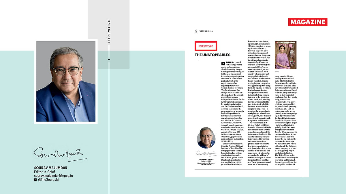 The unstoppables: Fortune India's annual MPW list of 100 trailblazers