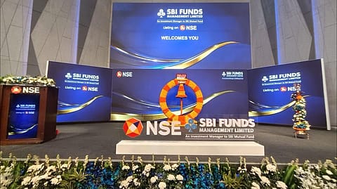SBI Funds Management IPO got listed on the NSE and the BSE today