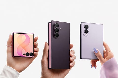 (L to R) Samsung Z Fold8 Ultra, Fold 8, Flip 8