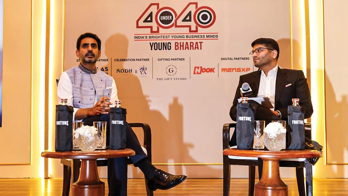 Fortune India 40 Under 40 2026: Nara Lokesh on AP’s investment pitch, governance and building Amaravati
