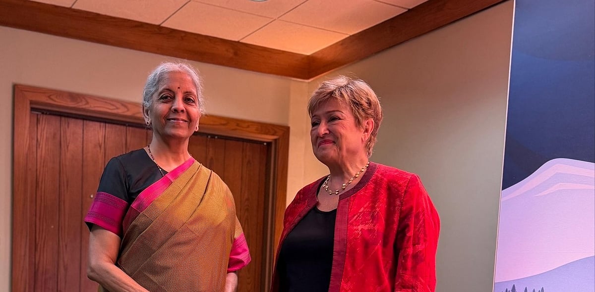 IMF chief Georgieva, after G20 meeting, says global growth for 2026 firms at 3% but warns of high risks from energy shock, debt, and AI uncertainties; India's FM praised for stellar growth