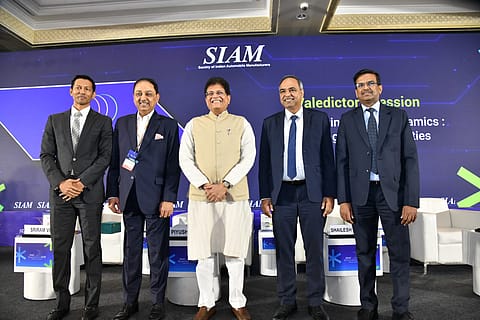 Addressing the valedictory session of the SIAM 66th Annual Convention, Goyal said Indian automakers had a major opportunity to use the country’s manufacturing scale to serve both domestic and overseas markets