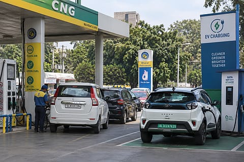 Maruti Suzuki continues to dominate the factory-fitted CNG passenger vehicle segment, while Tata Motors tops the EV charts
