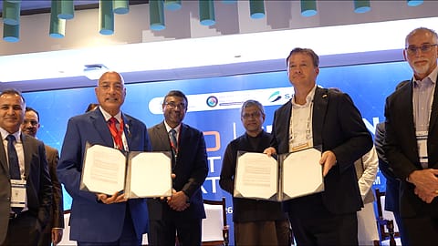 Tata Electronics CEO and MD Randhir Thakur at SEMICON India 2026, as the company expands partnerships across India’s semiconductor manufacturing ecosystem.