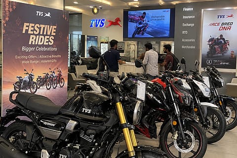 TVS Motor has refreshed its Apache and Ronin premium motorcycle portfolio with 18 new models ahead of the festive season, as the company expects industry growth to moderate due to a high base effect.