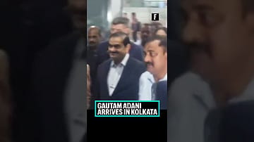 Gautam Adani arrives in Kolkat