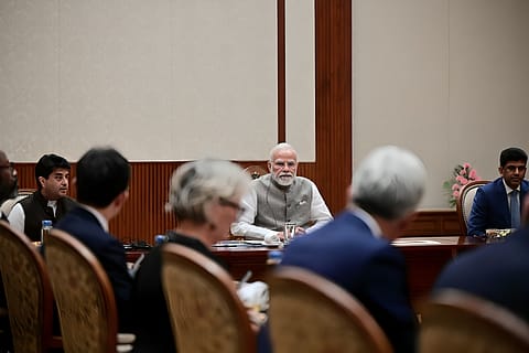 The prime minister stressed that democratisation of technology is essential to ensure that no section of the society is left behind, according to a statement issued by the PMO.