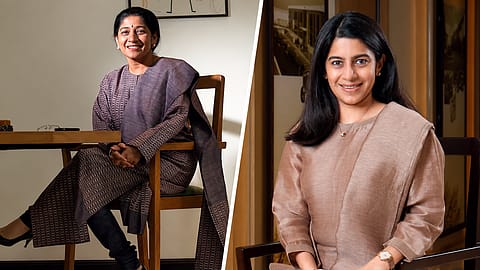 Mallika Srinivasan and Lakshmi Venu