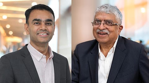 Ashish Kumar and Nandan Nilekani