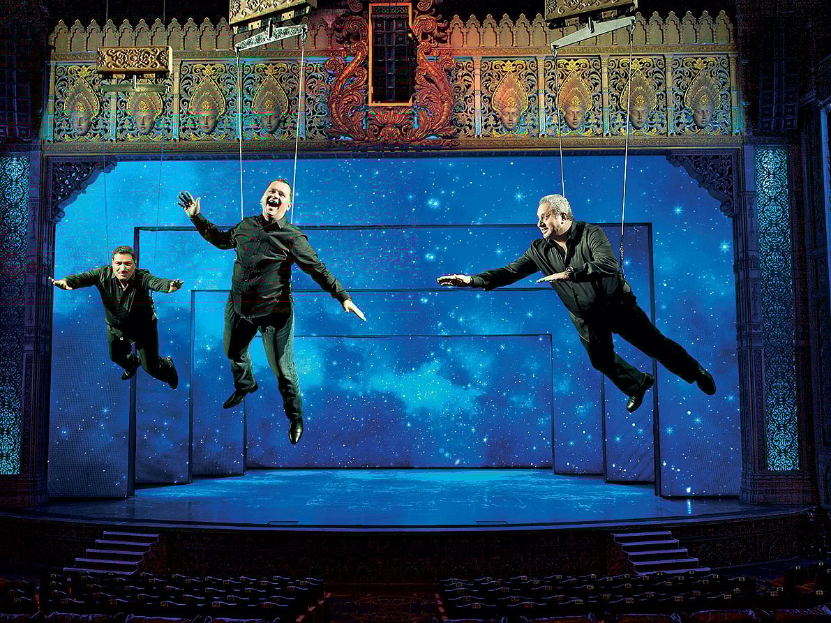 HIGH JINKS: Wizcraft directors (from left) Sabbas Joseph, Andre Timmins, and Viraf Sarkari at the Kingdom of Dreams, Gurgaon, the first live entertainment park in India. Wizcraft wants to replicate its success in Mumbai.