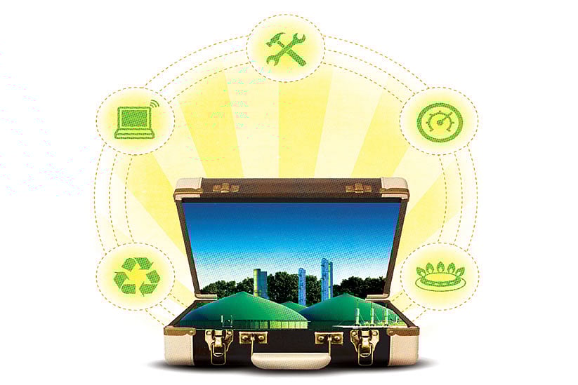 How to shrink a biogas plant