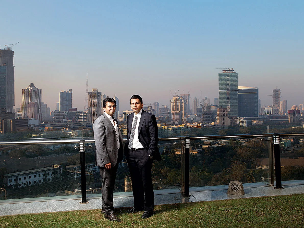 Abhishek Lodha (right) with younger brother Abhinandan.