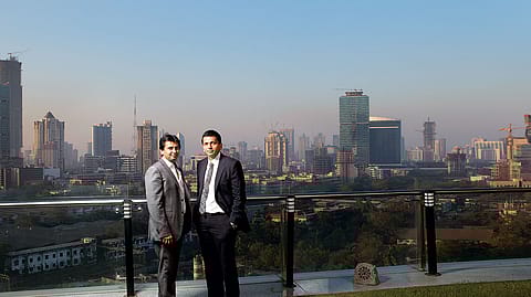 Abhishek Lodha (right) with younger brother Abhinandan.