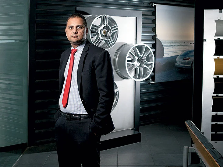Ashish Chordia, the fast-talking car salesman who has taken on auto giant Porsche in a legal battle. 